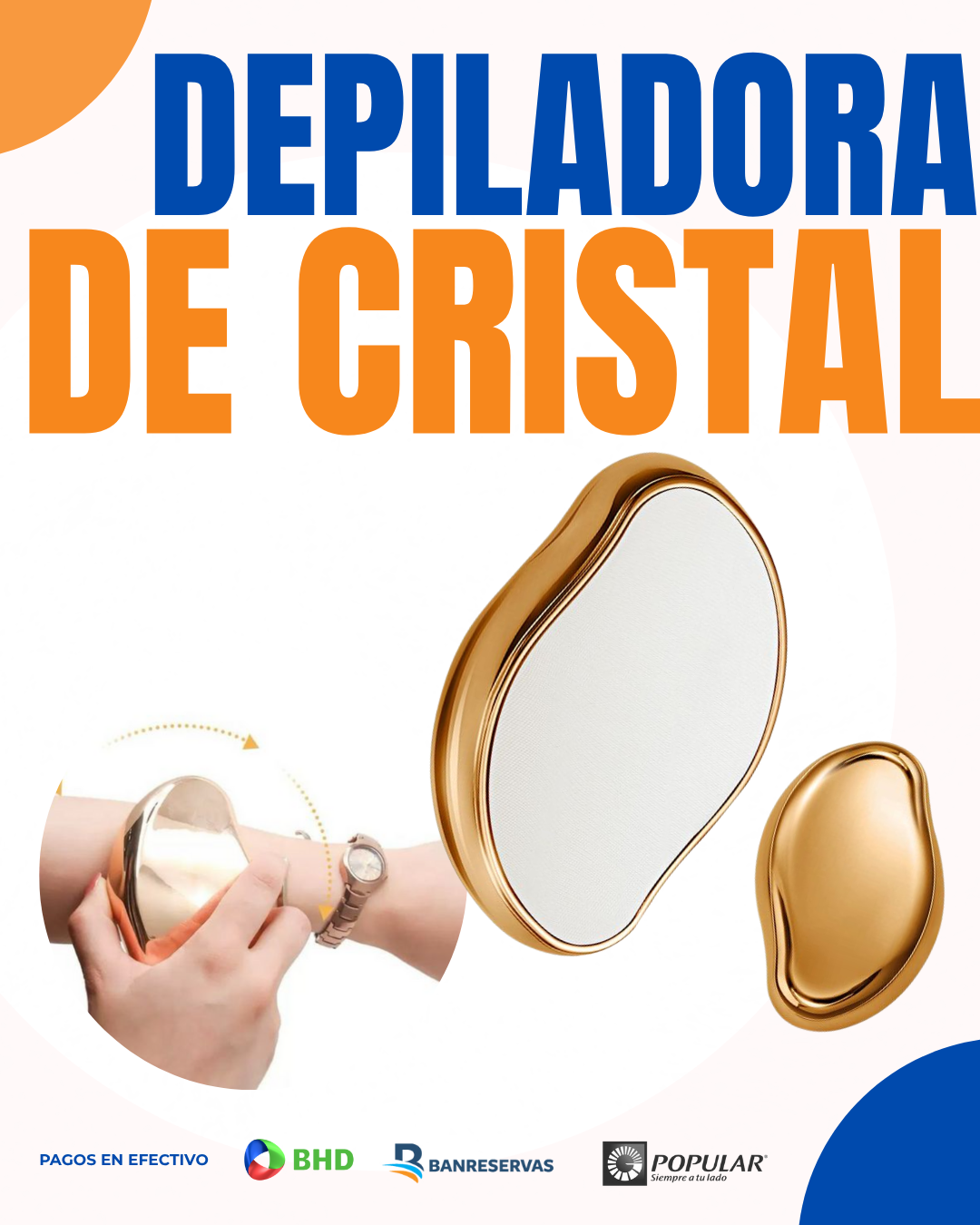 Depilador de Cristal: Elimina el vello al instante y sin dolor ¡Dile adiós al vello!