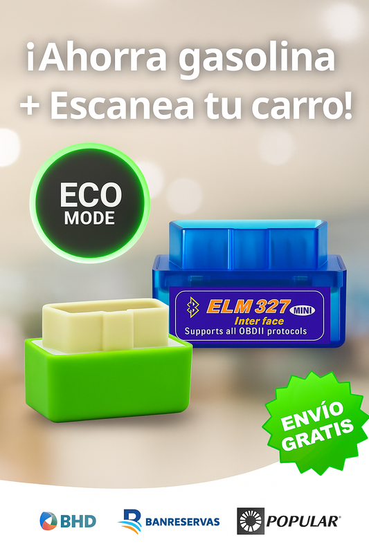 COMBO SCANNER + AHORRADOR DE COMBUSTIBLE | 🔥 ¡Ahorra gasolina y escanea tu carro desde el celular!