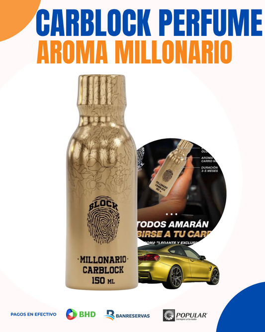 CARBLOCK PERFUME PARA AUTO AROMA MILLONARIO | 🚗 ¡Tu carro con aroma millonario por 6 meses!.