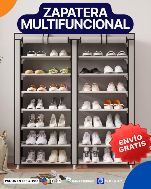 👟 Zapatera Multifuncional de Tela – Práctica, elegante y resistente