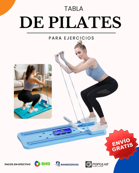 🏠 Ejercítate en casa sin ocupar espacio – Tabla de Pilates Multifuncional