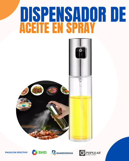 DISPENSADOR DE ACEITE EN SPRAY | Controla el aceite y cuida tu salud con cada rociada.