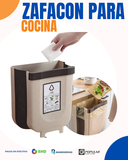 ZAFACON PARA COCINA | 🗑️ Zafacón Plegable: Ahorra Espacio y Mantén tu Cocina Limpia