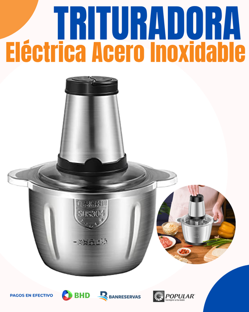 TRITURADORA ELECTRICA DE ACERO INOXIDABLE | La aliada perfecta para tu cocina: potente, rápida y duradera
