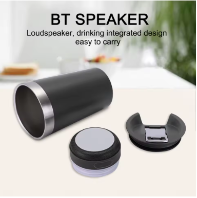 VASO TERMICO CON BOCINA | 🔥 ¡Lleva tu flow a donde vayas! El vaso que suena y refresca